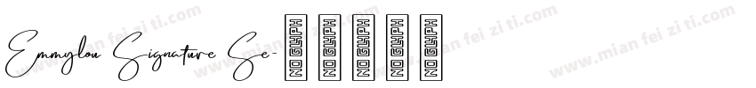 Emmylou Signature Se字体转换